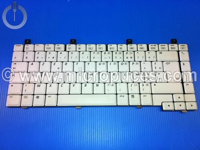 Clavier AZERTY blanc pour COMPAQ Presario R3000